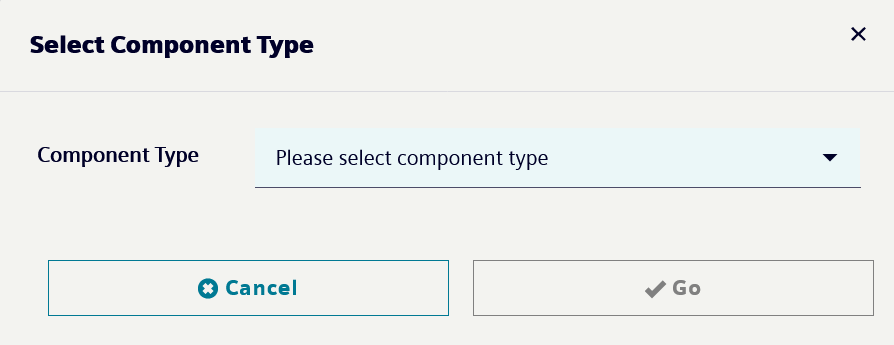 Select component type